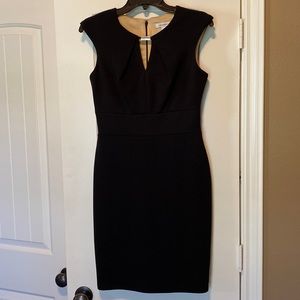 Liz Claiborne Black Keyhole Sheath Dress